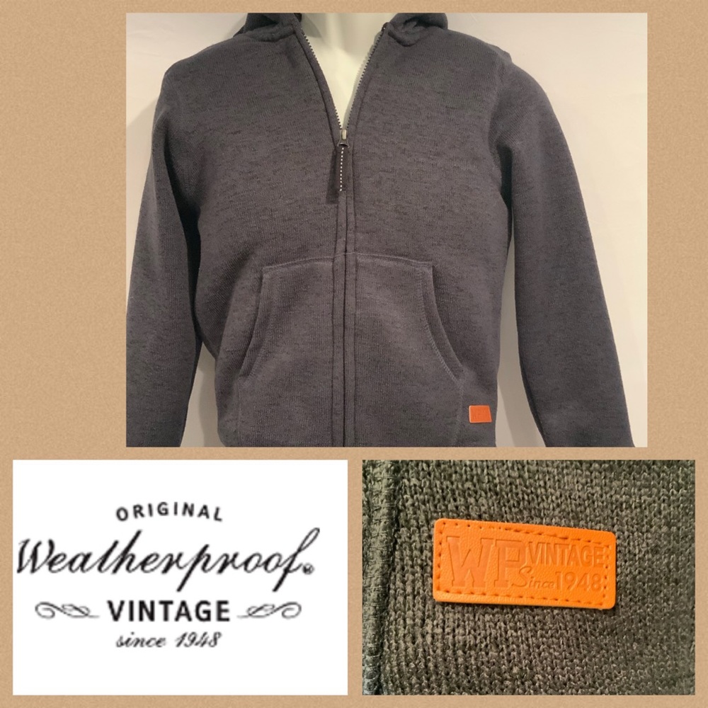 Boys Weatherproof Vintage fleece lining zip up M